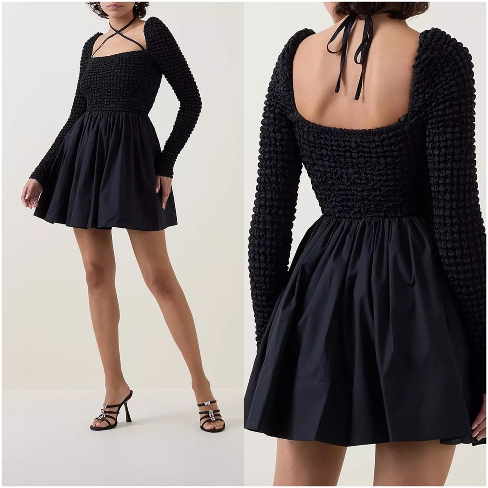 NEW STAUD Cassidy Dress in Black